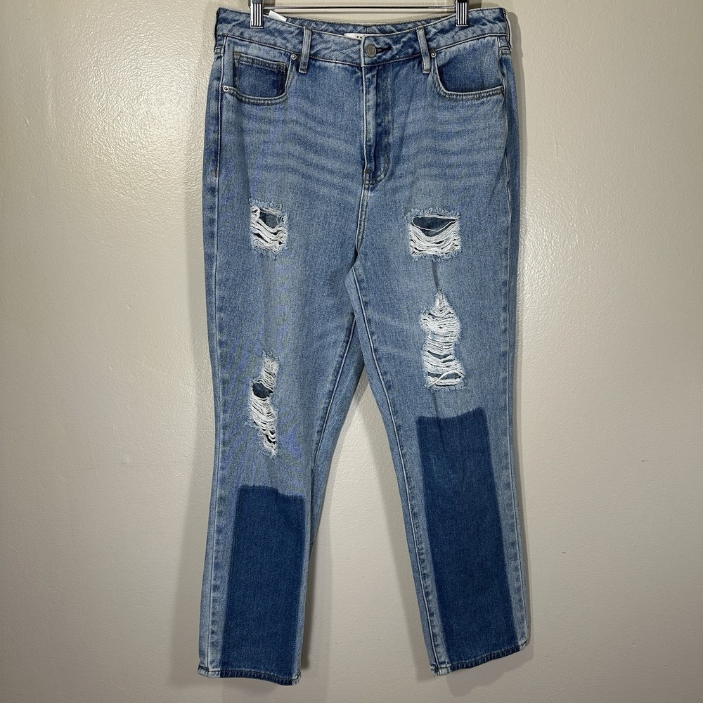 PacSun Mom Jean Distressed Women's 30 Medium Wash Blue Denim Jeans